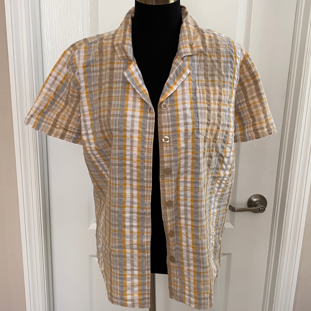 2/$5 Ladies Plaid Cotton Shirt-L